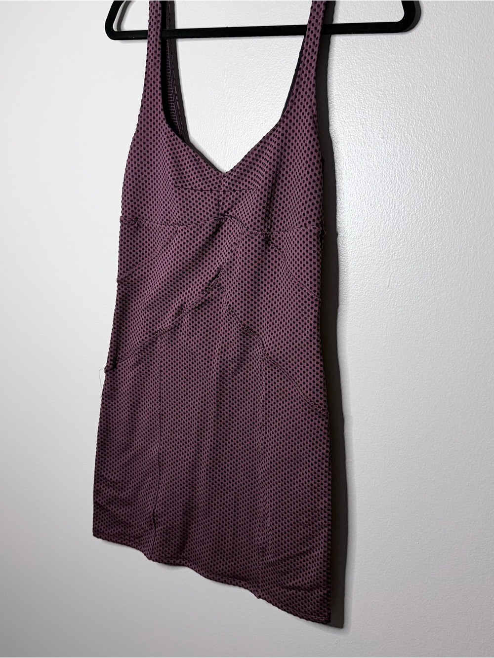 Free People Plum Polka Dot Slip Dress